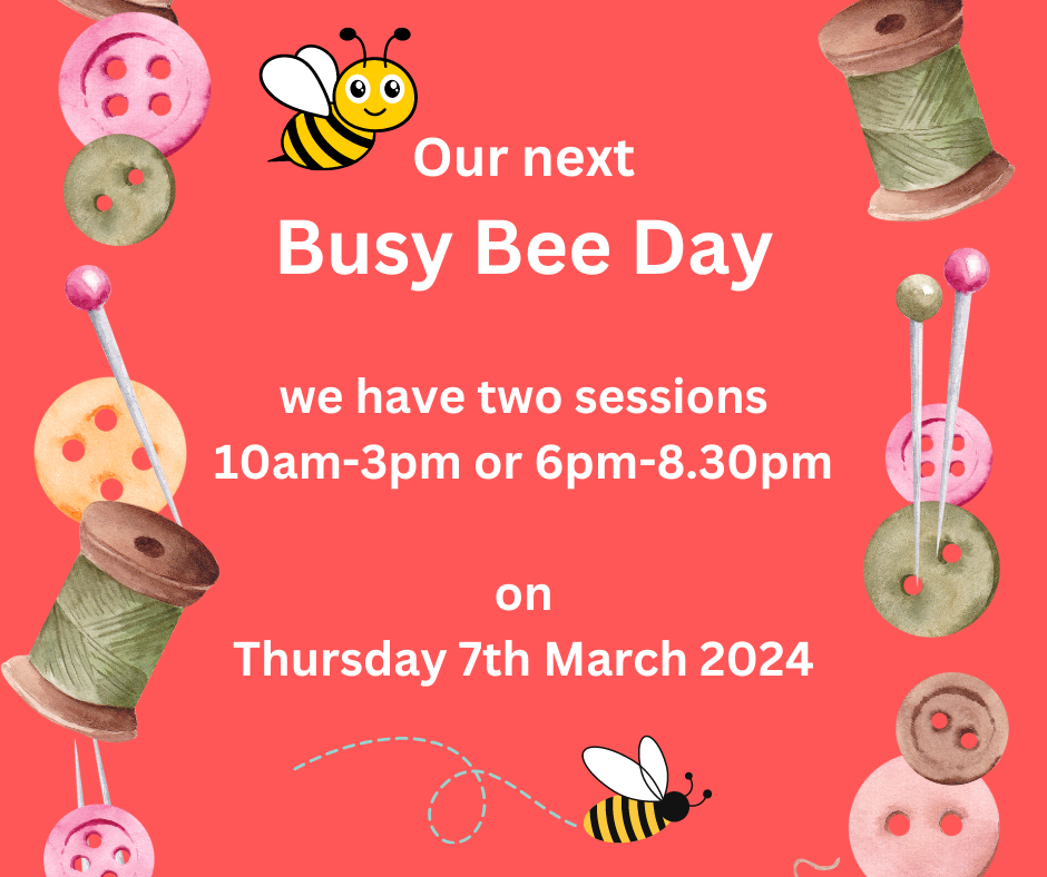 Monthly Busy Bee Day – Tap for more info